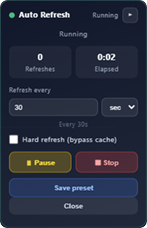Running Widget